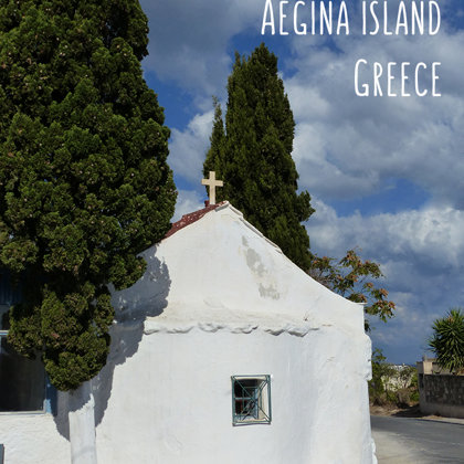 Ayios Serafim Chapel at Souvala Aigina island Greece