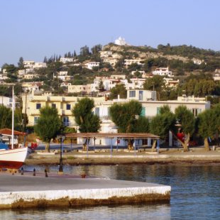 The lovely fishing port of Souvala, Aigina island, Greece