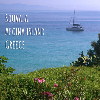 Spring sailing to Souvala, Aegina island, Greece