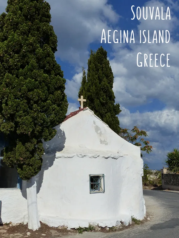 Ayios Serafim Chapel at Souvala Aigina island Greece