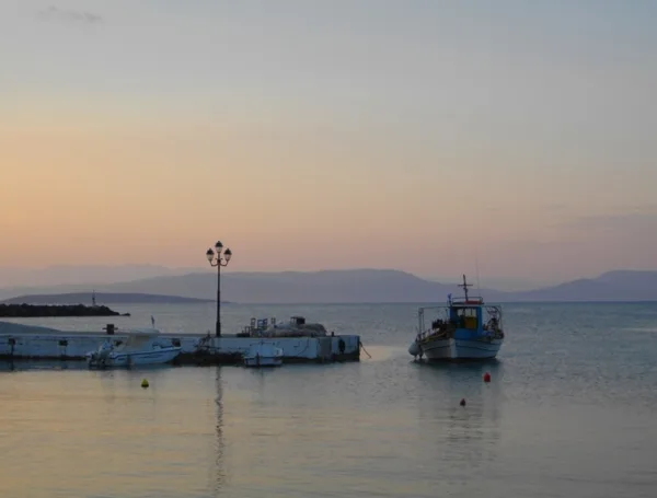 Serenity moments at the fishing port of Souvala Aigina 