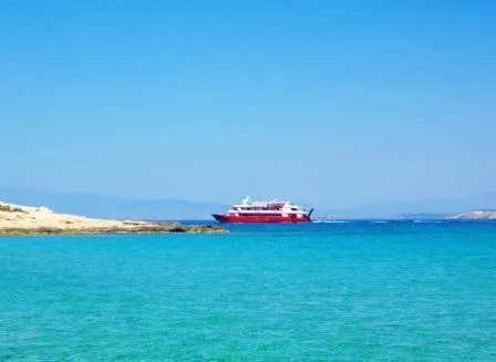 Fast Boat "Alexandros" approaching the Port of Souvala Aigina island, Greece
