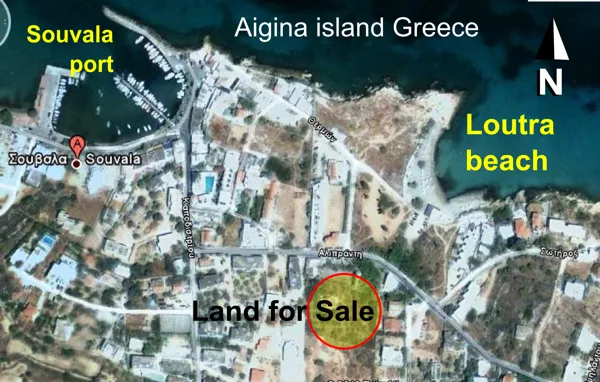 Two of the five plots are facing the main road Alimpranti (Sea view)