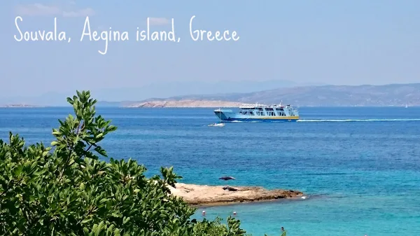 "Osios David" the Ferry from Pireas the main port of Greece, to Souvala, Aegina island