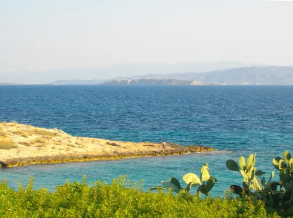 Fishing and relaxing at Loutra beach, Souvala Aigina Greece