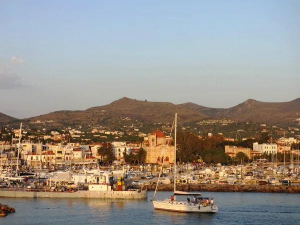 Aegina, the main port of the island just 15 minutes by car from Souvala (on the north)