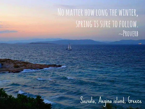 The bay of Souvala on a windy day! Ideal for sailing!